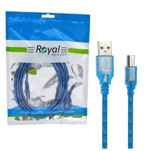 کابل پرینتر USB شیلدار طول 3 متر رویال (Royal)\n\n