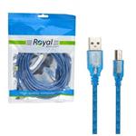 کابل پرینتر USB شیلدار طول 5 متر رویال (Royal)\n\n