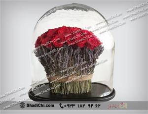 باکس شیشه ای گل رز