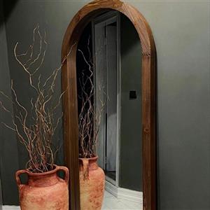 آیینه قدی هلالی چوبی ارسال با باربری به سراسر کشور