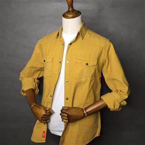 پیراهن کتان مردانه دوجیب( اسپرت،مناسب سرما،لباس گرم)