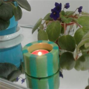 شمع یلدایی مدل هندوانه  ای شمع  خاص - هدیه-شمع فانوسی