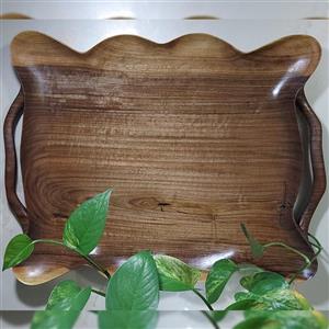 سینی چوبی دفرمه دستساز