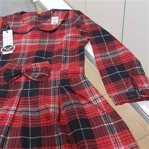 پیراهن چهارخونه دخترانه