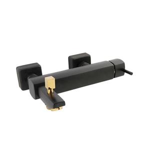 شیر حمام شودر مدل یونیک  مشکی طلایی Shouder Unique Bath Mixer Faucets Black