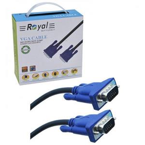 کابل (3+4) VGA طول 20 متر رویال (Royal)\ny