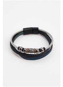 دستبند چرم طبیعی مردانه