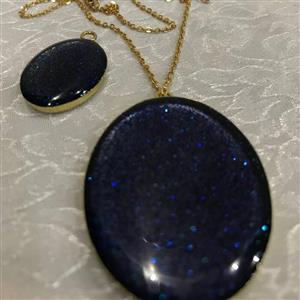 آویز گردنبند جذاب رزینی/ طرح کهکشان