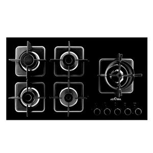 اجاق گاز شیشه ای آروما مدل پاویا pavia2 Aroma Pavia2 Glass Gas Hob