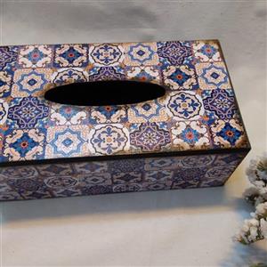 جعبه دستمال چوبی شاپرک 