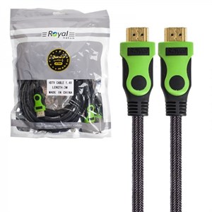 کابل HDMI 1.4 (14+1)کنفی طول 3 متر رویال (ROYAL)\n\n