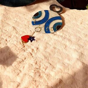 جاکلیدی طرح چشمنظر  رزینی برای آویز روی دیوار