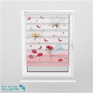 پرده زبرا اتاق کودک طرح فرشته کد A2006