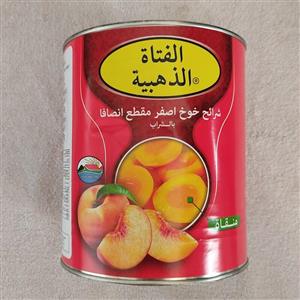 کمپوت هلو سه کیلویی گلدن گیر ز خارجی اصل تاریخ جدید طعم بسیار عالی