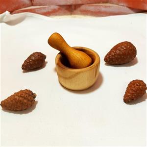 هاون چوبی (زعفران ساب ) خراطی شده