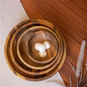 کاسه چوبی قطر30