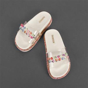 دمپایی دخترانه پاپا  کد 3181 صدفی