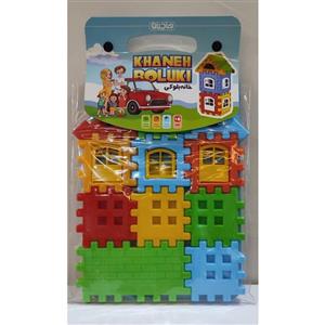 بازی ساختنی خانه بلوکی پازل لگو خانه بلوکی کیفی