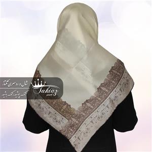 روسری ابریشم مامی دور دوز قواره 120 حاشیه دار