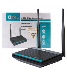 مودم روتر ADSL دو آنتن برند یوتل UTEL A304