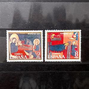 2 عدد تمبر اسپانیا 1971