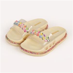 دمپایی دخترانه پاپا کد 3181 کرم