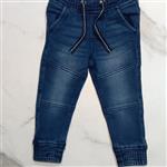 شلوار جین وارداتی سایز 12تا18 ماه تک رنگ کمرکش دار برند لوپیلو