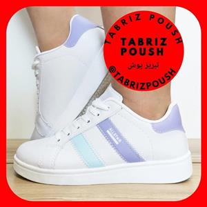 کفش آل استار سفید بنفش طبی زیره تزریق