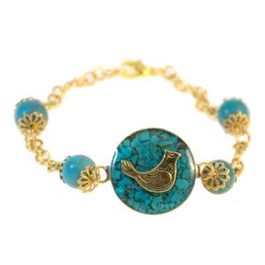 دستبند  باربد مدل مرغ آمین رزینی