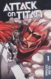 کتاب مانگا 1 (ATTACK ON TITAN:حمله به تایتان)،(انگلیسی)،(کمیک استریپ)،(تک زبانه) 