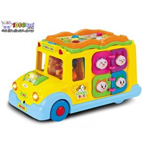 اتوبوس مدرسه موزیکال هولی تویز (Huile Toys) 