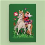 دفتر نقاشی 50برگ طرح  اسب کاسپین مجموعه «حیوانات ایرانی»