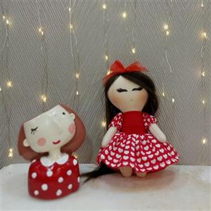 عروسک پارچه ای دست دوز