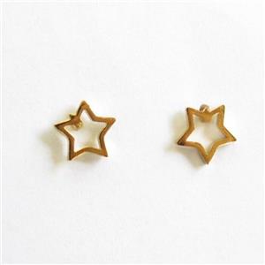 پیرسینگ گوش مدل ستاره ای رنگ ثابت (بسته 2 عددی)