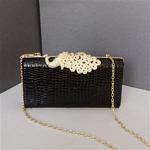 کیف مجلسی ورنی مشکی