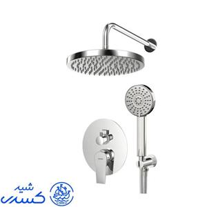 ملزومات دوش توکار تیپ 4 کسری مدل فیدل کروم