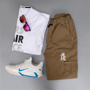 شلوار اسلش خاکی مردانه مدل R15