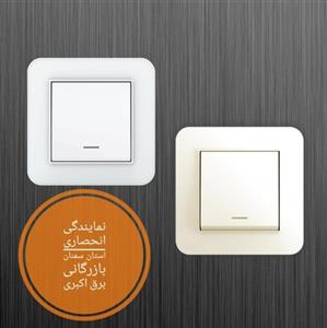 کلید پریز ارس سفید جور (ایران الکتریک)