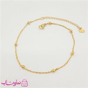 پابند دخترانه استیل طرح زنجیر توپی