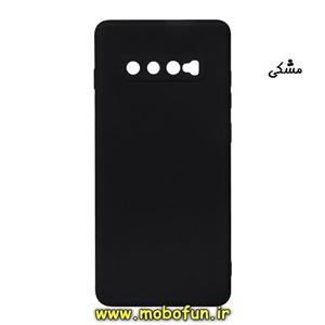 قاب گوشی Galaxy S10 Plus سامسونگ طرح سیلیکونی ژله ای TPU مشکی کد 117