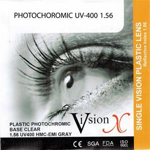 عدسی فتوکروم 1.56 uv400 ویژن Vision X