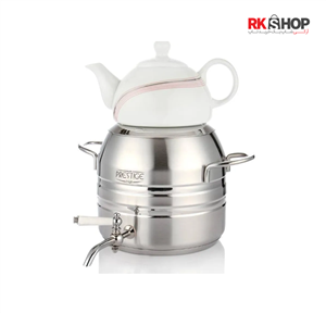 کتری قوری استیل شیردار پرستیژ 6 لیتری طرح 3