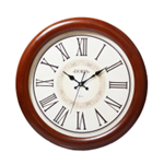 ساعت دیواری لوتوس، ساعت دیواری سایز 50 سبک کلاسیک رنگ کرم قهوه ای مدل دوریس 6073