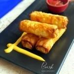 بورک گوشت و قارچ (سرخ شده)