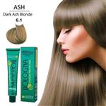 رنگ مو بدون آمونیاک و بدون پی پی دی بلونیا 100میل Dark Ash Blonde 6.1