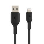 کابل شارژ سریع تبدیل لایتنینگ به USB-A بلکین مدل PVC A-LTG 1M  BLK 2PK Belkin بسته بندی ۲ عددی طول 1متر