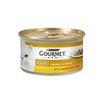 کنسرو گربه گریوی با طعم مرغ و جگر گورمت گلد – Gourmet Gold Chiken And Liver Gravy