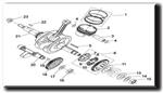 میل لنگ وپیستون E04TNT180S PISTON,CONNECTING ROD&CRANKSHAFT ASSY