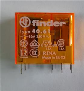 رله 8 پایه سوزنی 250AC فیندر ایتالیا 16 آمپر 40.61