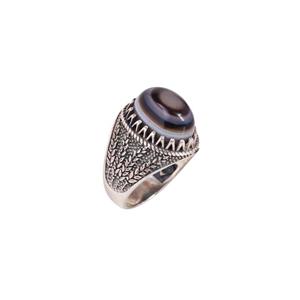 انگشتر عقیق باباقوری مردانه کد 5506